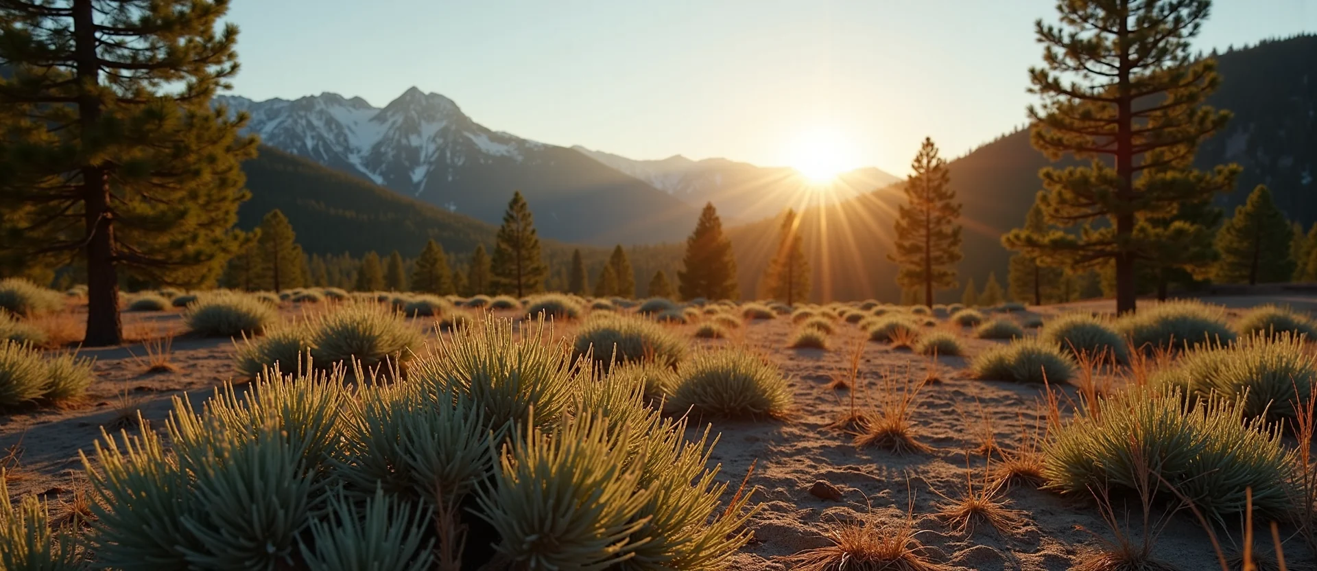 Symbolizing Identity/Local: A local Ponderosa Pine Washoe Valley floor. - AI Generated