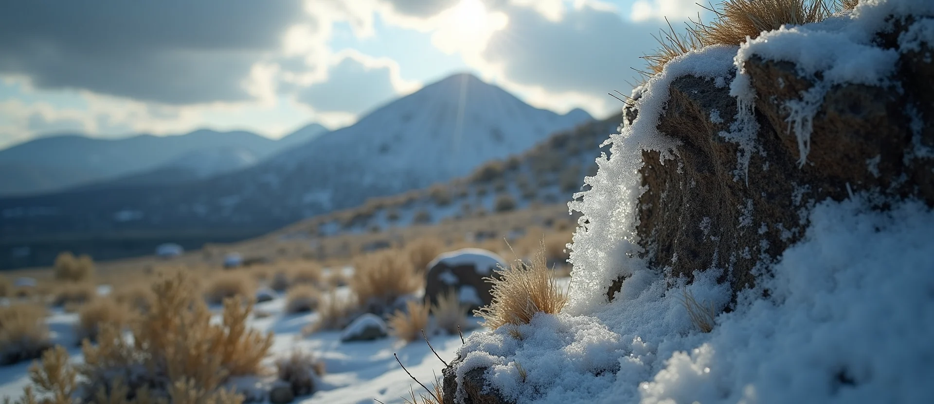 Symbolizing Identity/Local: A local Bitterbrush Mt. Rose foothills. - AI Generated