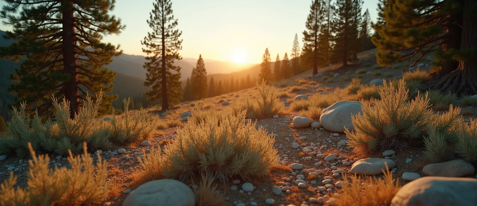 Symbolizing Identity/Local: A local Mountain Mahogany High Desert vista. - AI Generated