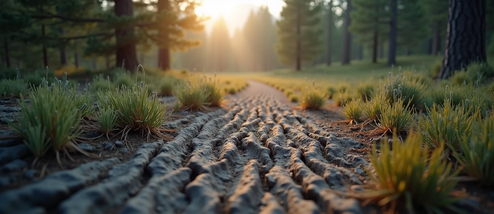 Symbolizing Identity/Local: A local Ponderosa Pine Washoe Valley floor. - AI Generated