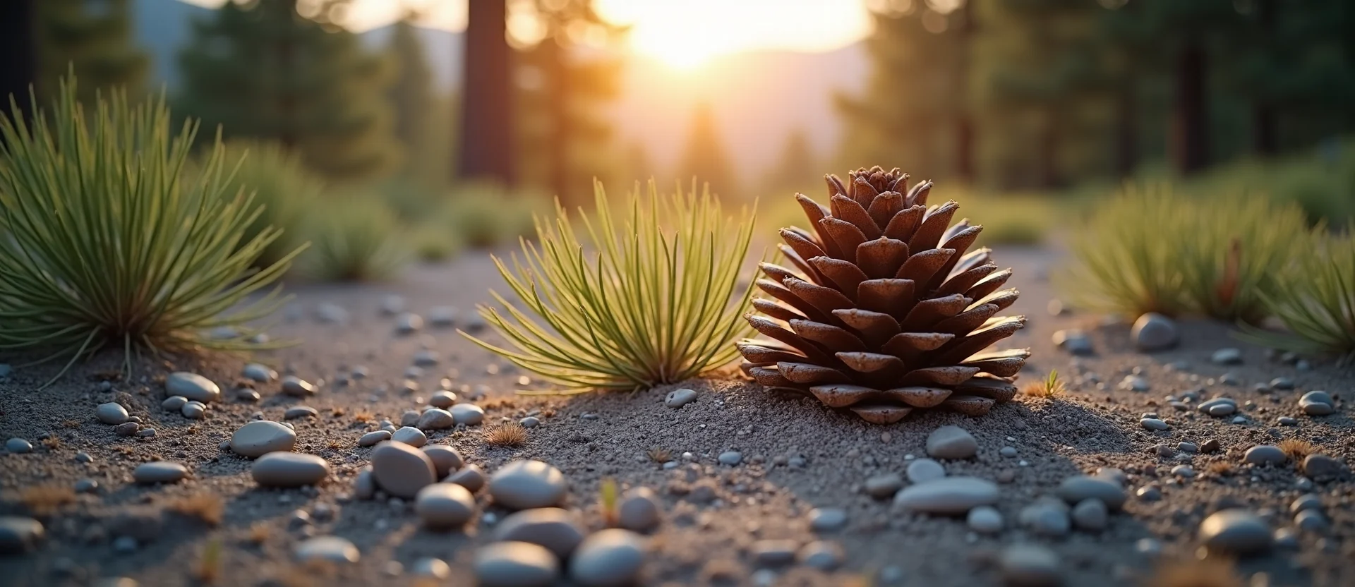 Symbolizing Seed/New Beginning: A local Quaking Aspen opening pine cone. - AI Generated