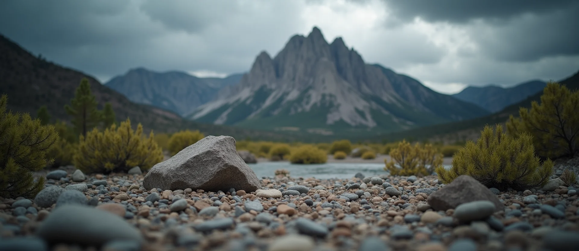 Symbolizing Stability/Peak: A local Manzanita jagged granite peak. - AI Generated