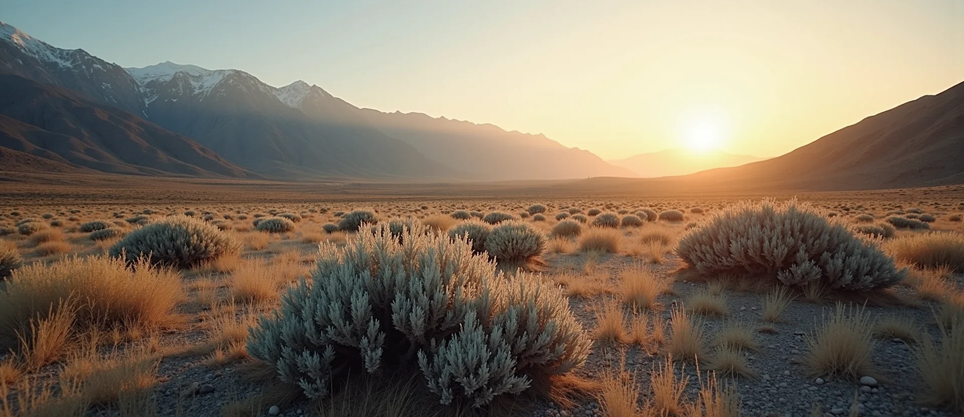 Symbolizing Identity/Local: A local Indian Paintbrush Sierra Nevada skyline. - AI Generated