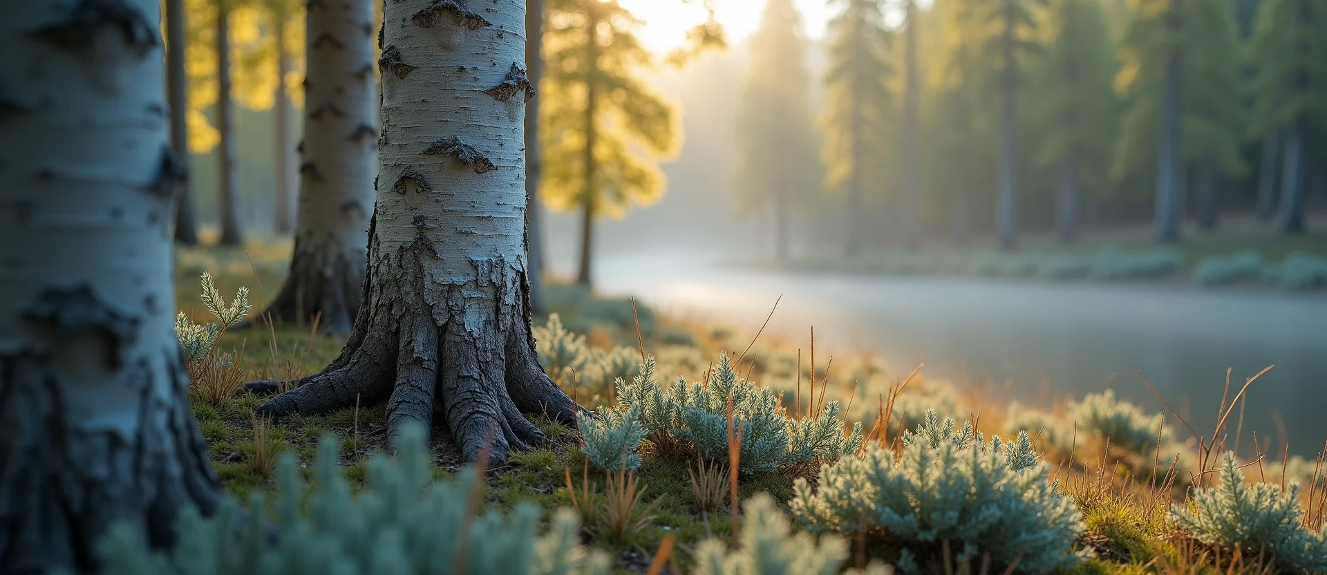 Symbolizing Growth/Resilience: A local Rabbitbrush thriving aspen grove. - AI Generated