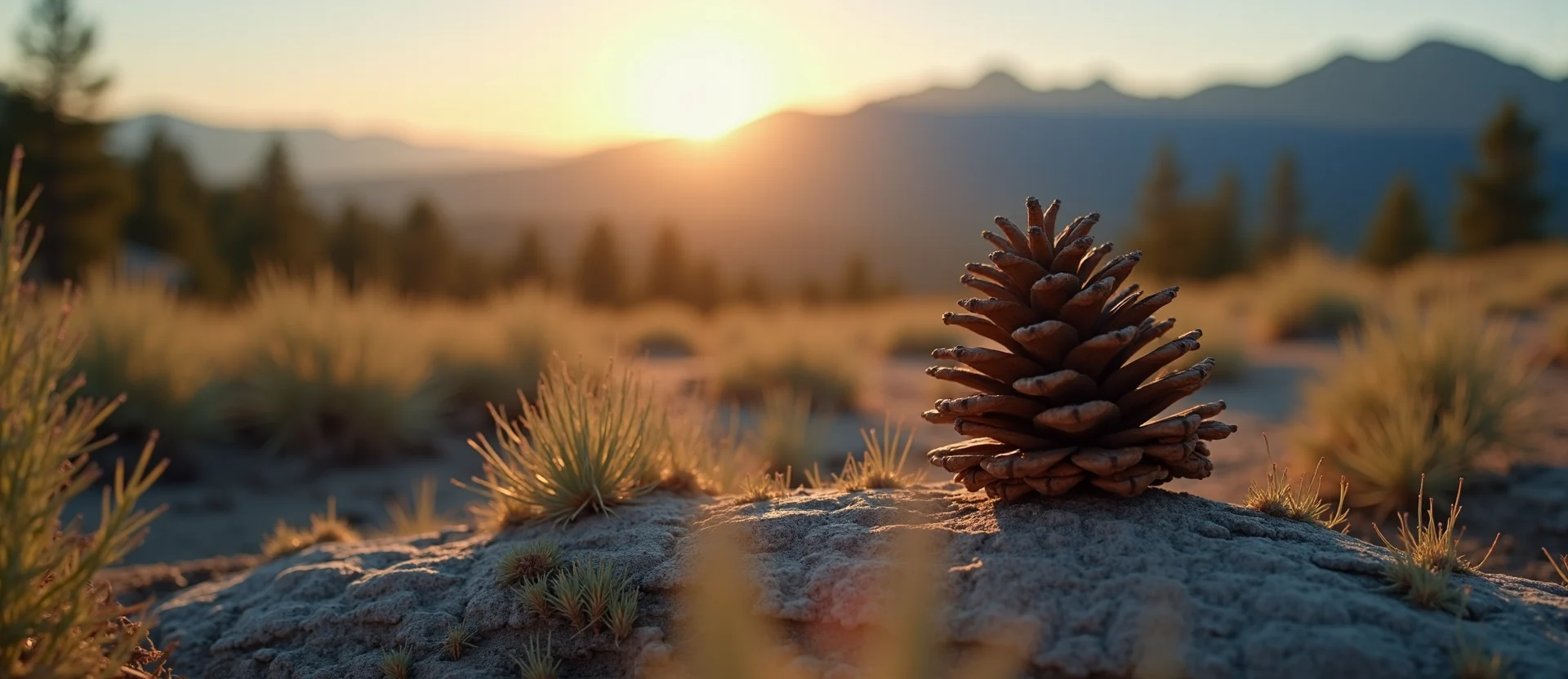 Symbolizing Seed/New Beginning: A local Quaking Aspen opening pine cone. - AI Generated