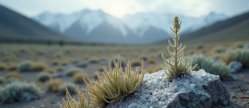 Symbolizing Seed/New Beginning: A local Manzanita sprouting sagebrush seedling. - AI Generated