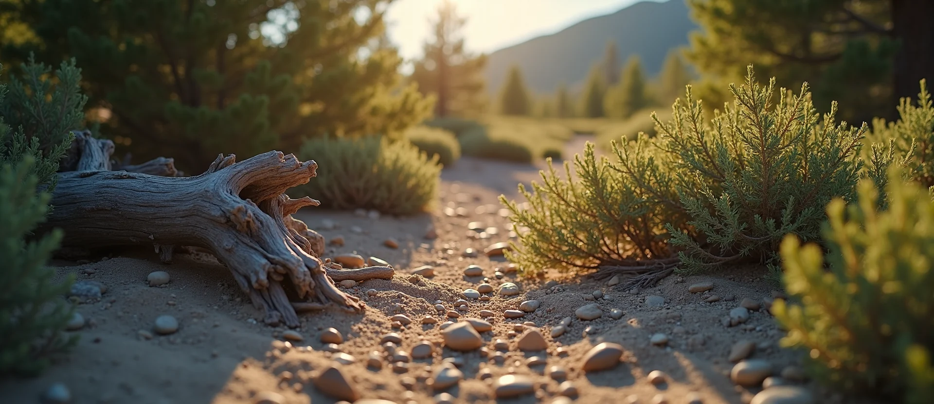 Symbolizing Growth/Resilience: A local Sagebrush (Artemisia tridentata) gnarled juniper roots. - AI Generated