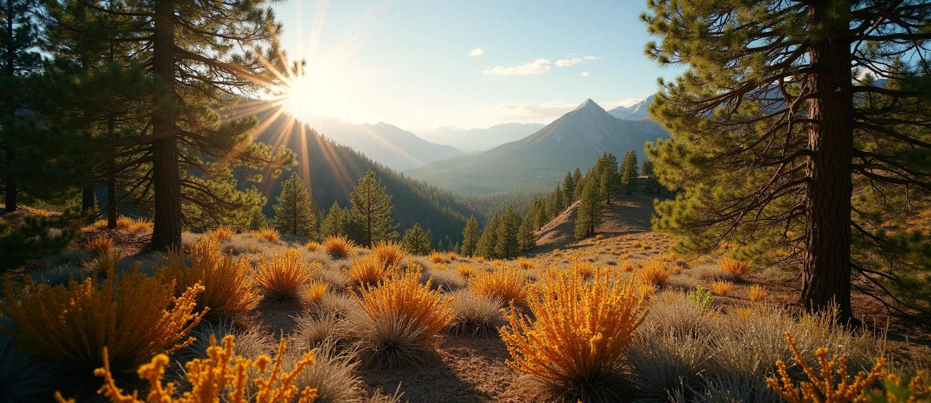 Symbolizing Identity/Local: A local Indian Paintbrush High Desert vista. - AI Generated