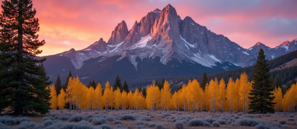 Symbolizing Stability/Peak: A local Mountain Mahogany jagged granite peak. - AI Generated