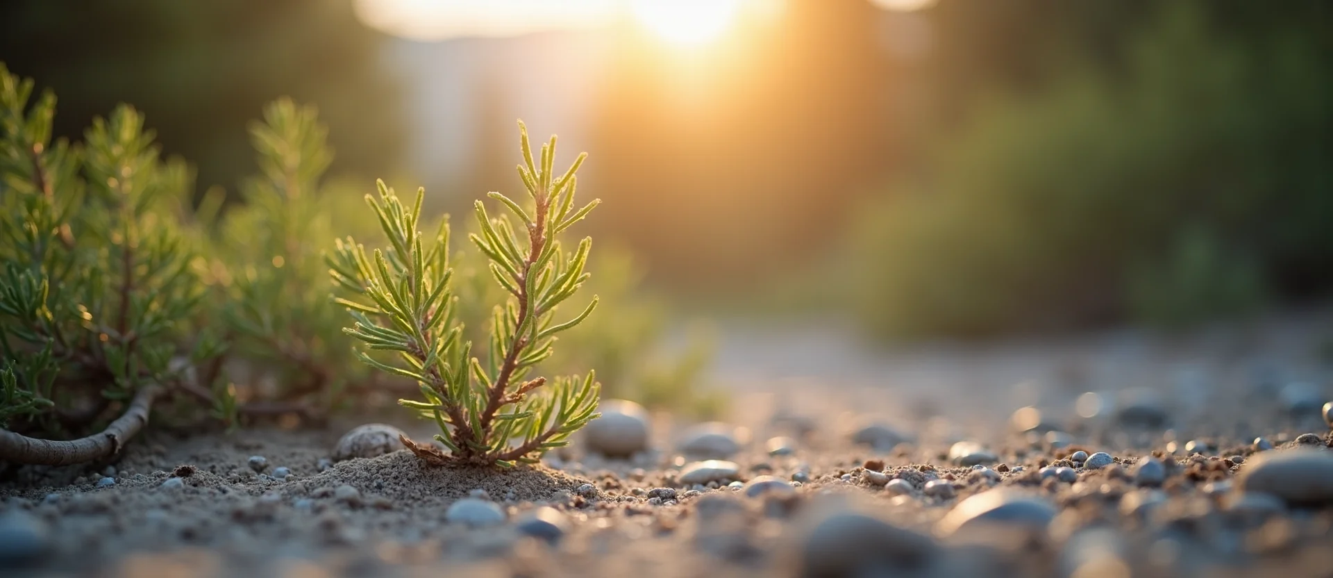 Symbolizing Growth/Resilience: A local Sierra Juniper new branch reaching for the sky. - AI Generated
