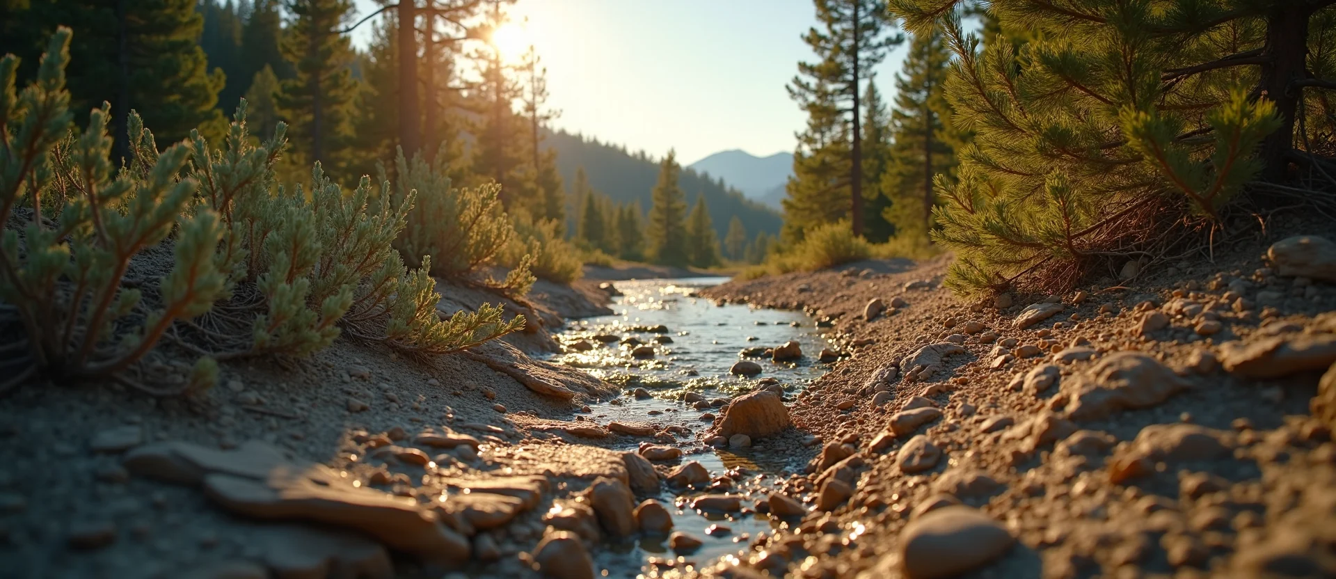 Symbolizing Identity/Local: A local Bitterbrush Washoe Valley floor. - AI Generated