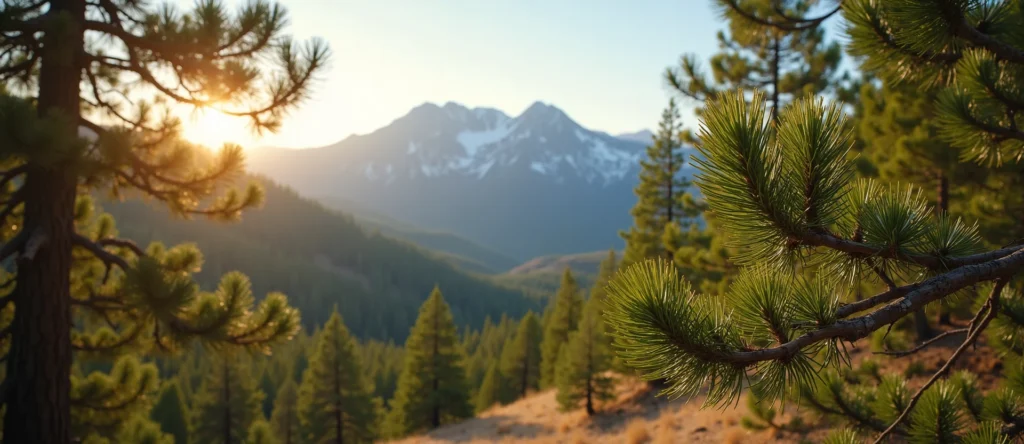 Symbolizing Identity/Local: A local Mountain Mahogany Sierra Nevada skyline. - AI Generated