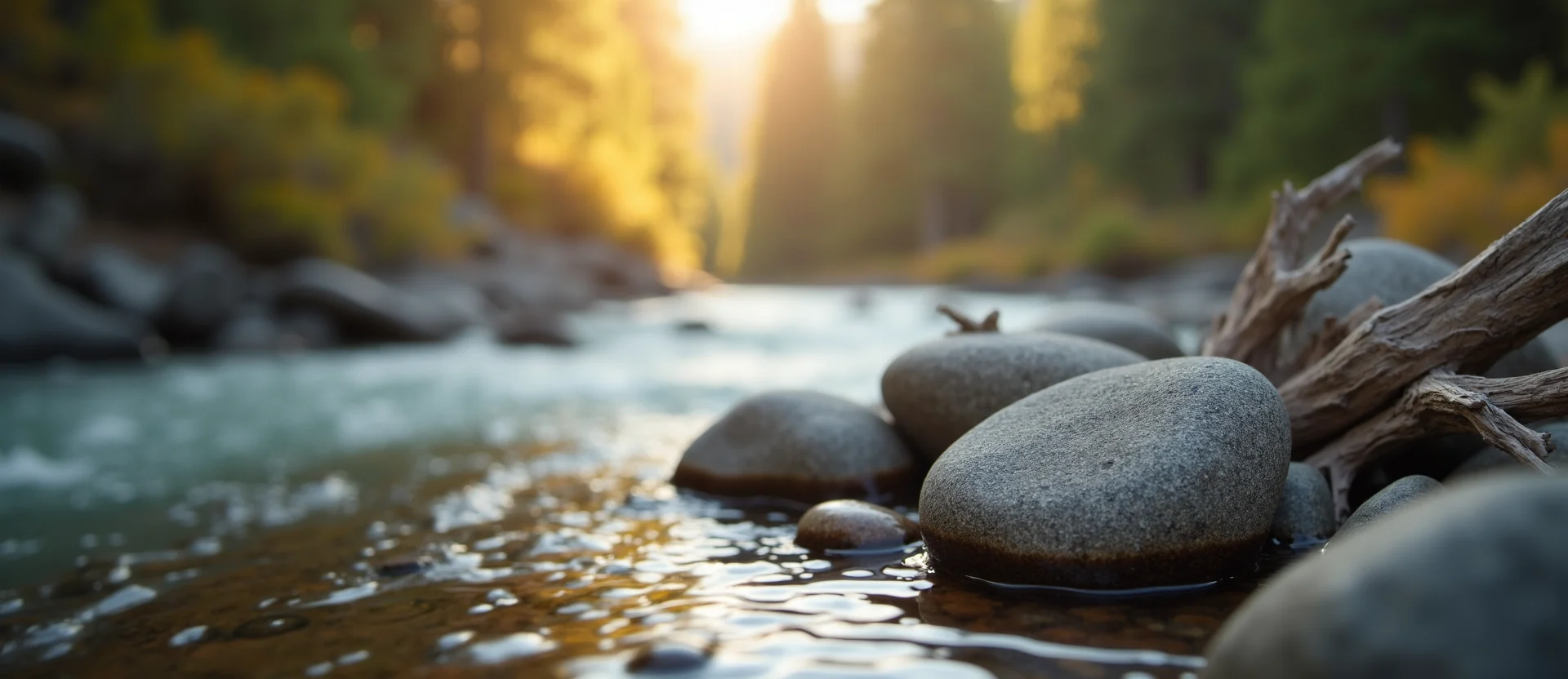 Symbolizing Flow/Cleansing: A local Desert Peach smooth Truckee river stones. - AI Generated