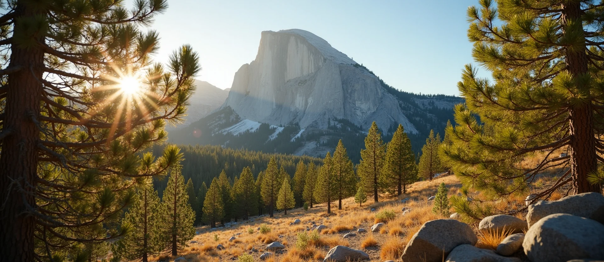 Symbolizing Stability/Peak: A local Desert Peach jagged granite peak. - AI Generated