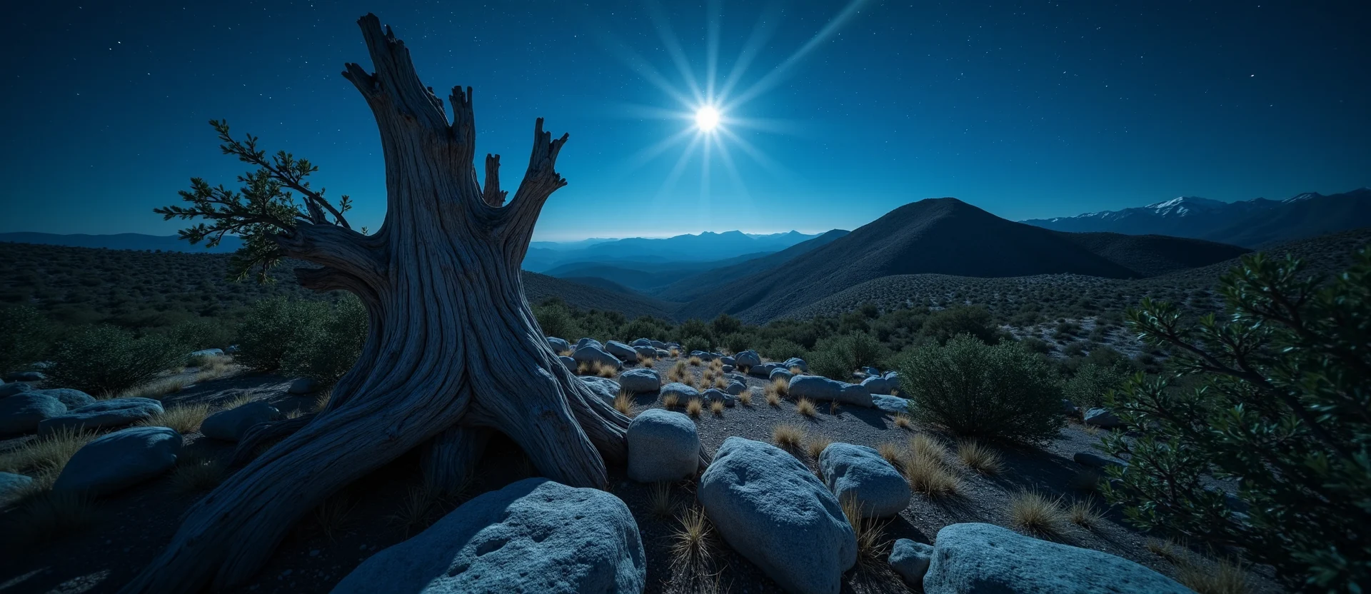 Symbolizing Growth/Resilience: A local Manzanita sturdy weathered tree trunk. - AI Generated