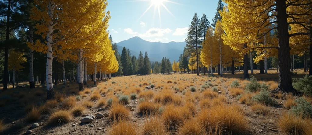 Symbolizing Growth/Resilience: A local Ponderosa Pine thriving aspen grove. - AI Generated