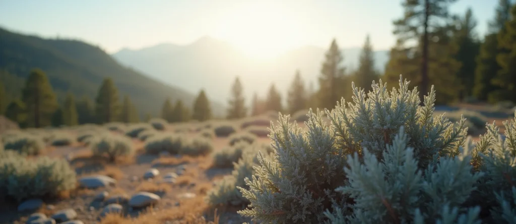 Symbolizing Identity/Local: A local Sierra Juniper Sierra Nevada skyline. - AI Generated