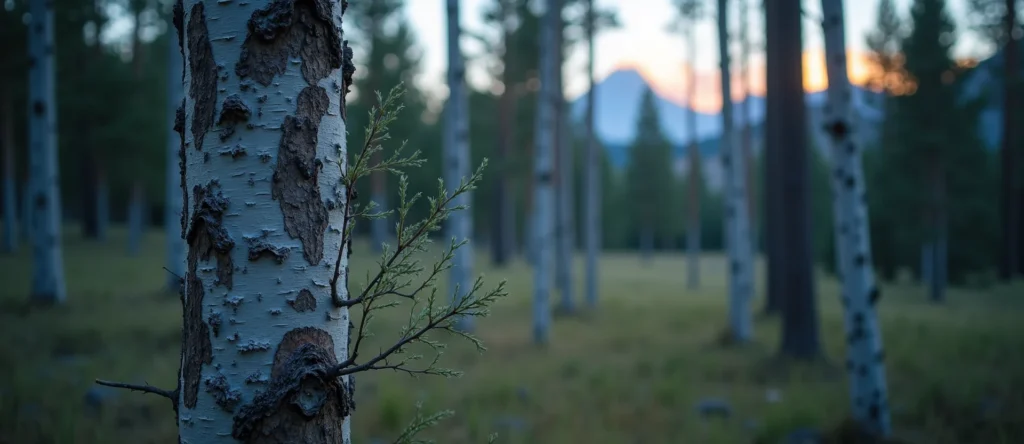 Symbolizing Growth/Resilience: A local Quaking Aspen thriving aspen grove. - AI Generated