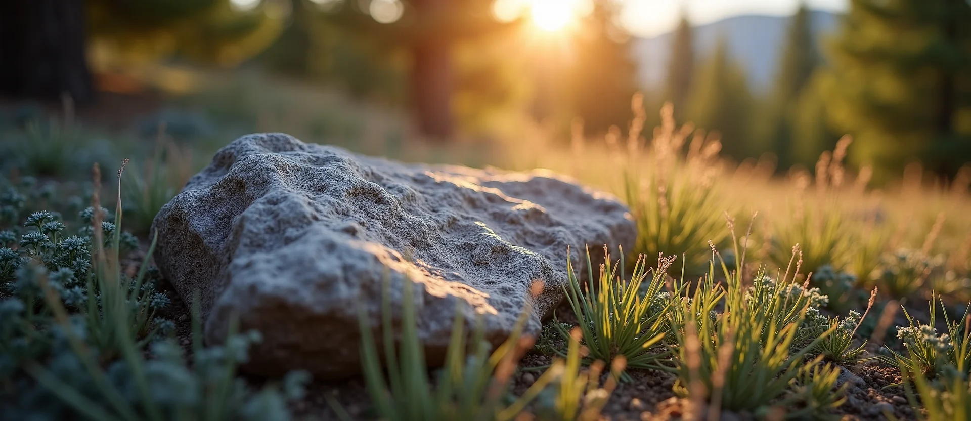Symbolizing Stability/Peak: A local Sagebrush (Artemisia tridentata) unshakable boulder. - AI Generated