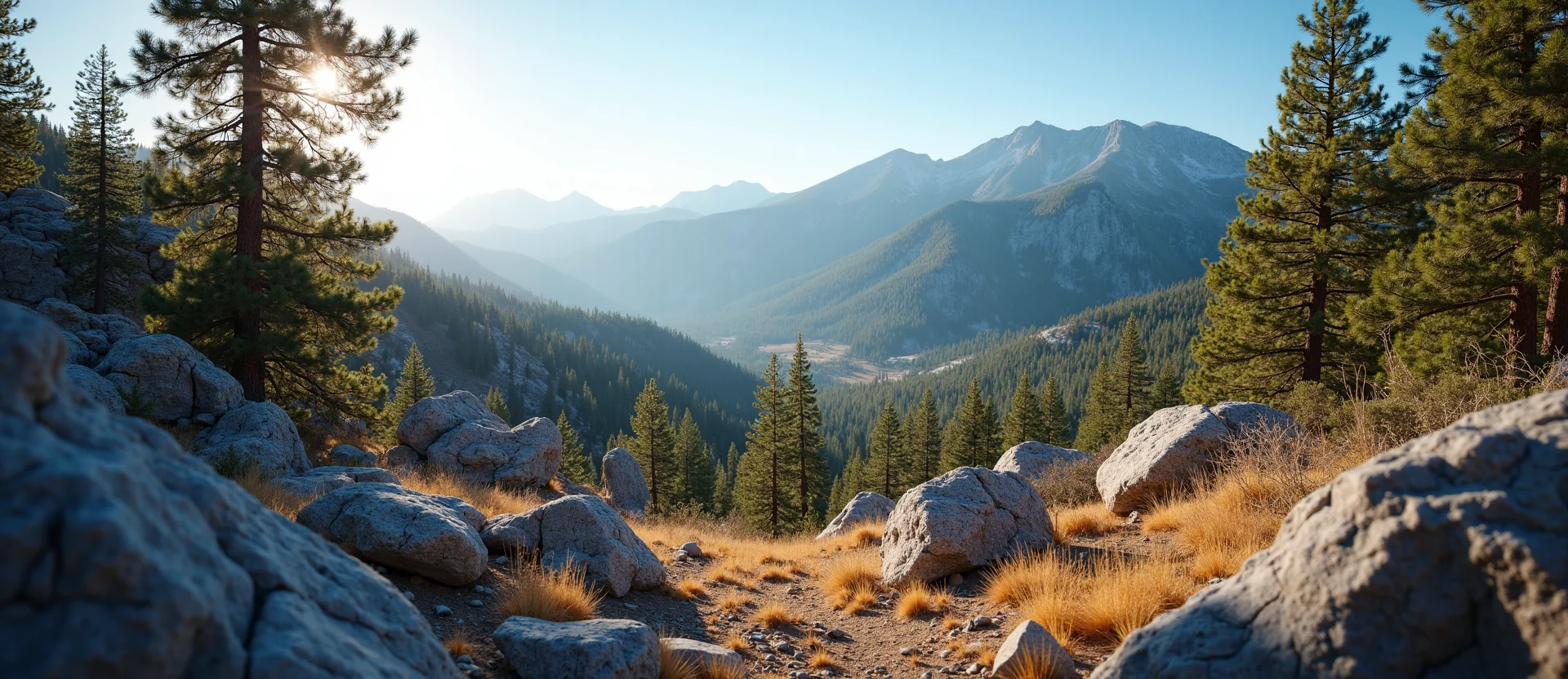 Symbolizing Identity/Local: A local Ponderosa Pine Washoe Valley floor. - AI Generated