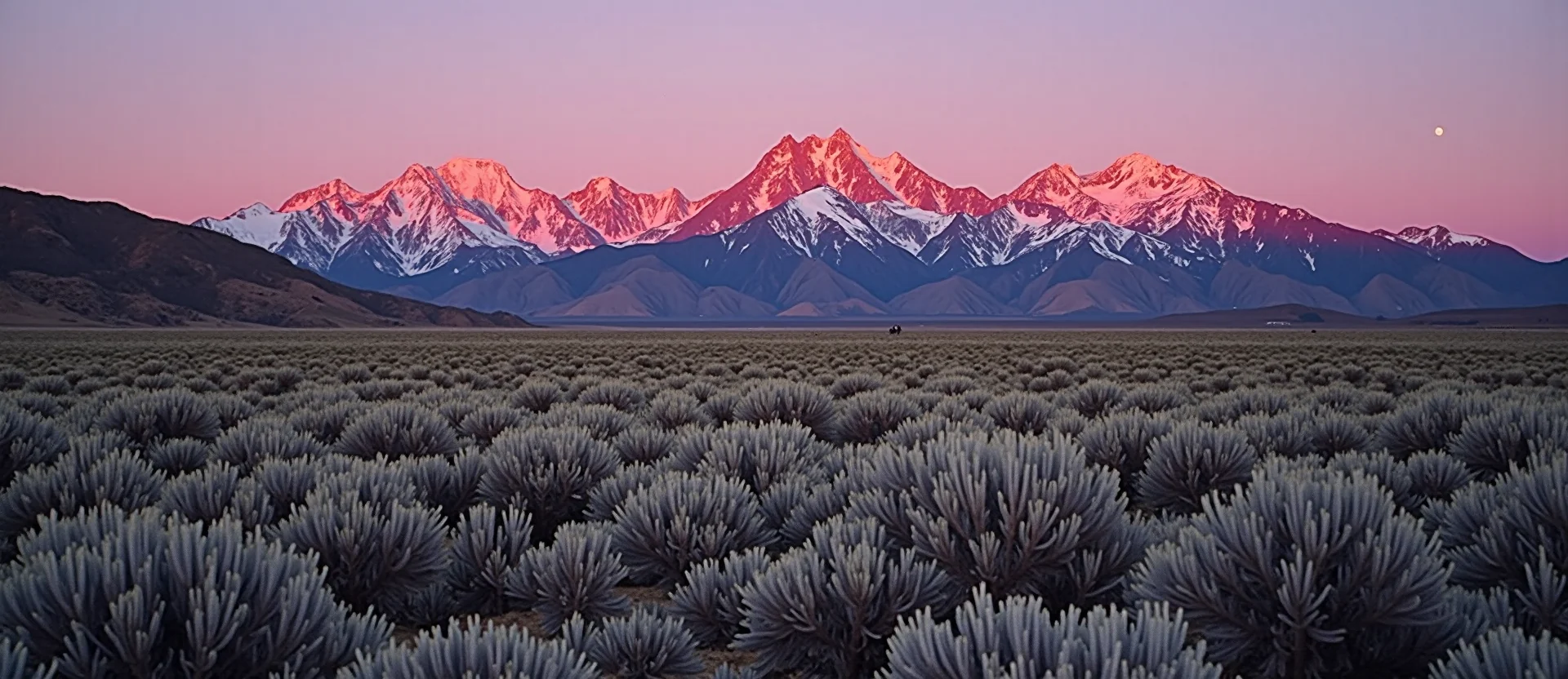 Symbolizing Identity/Local: A local Desert Peach High Desert vista. - AI Generated