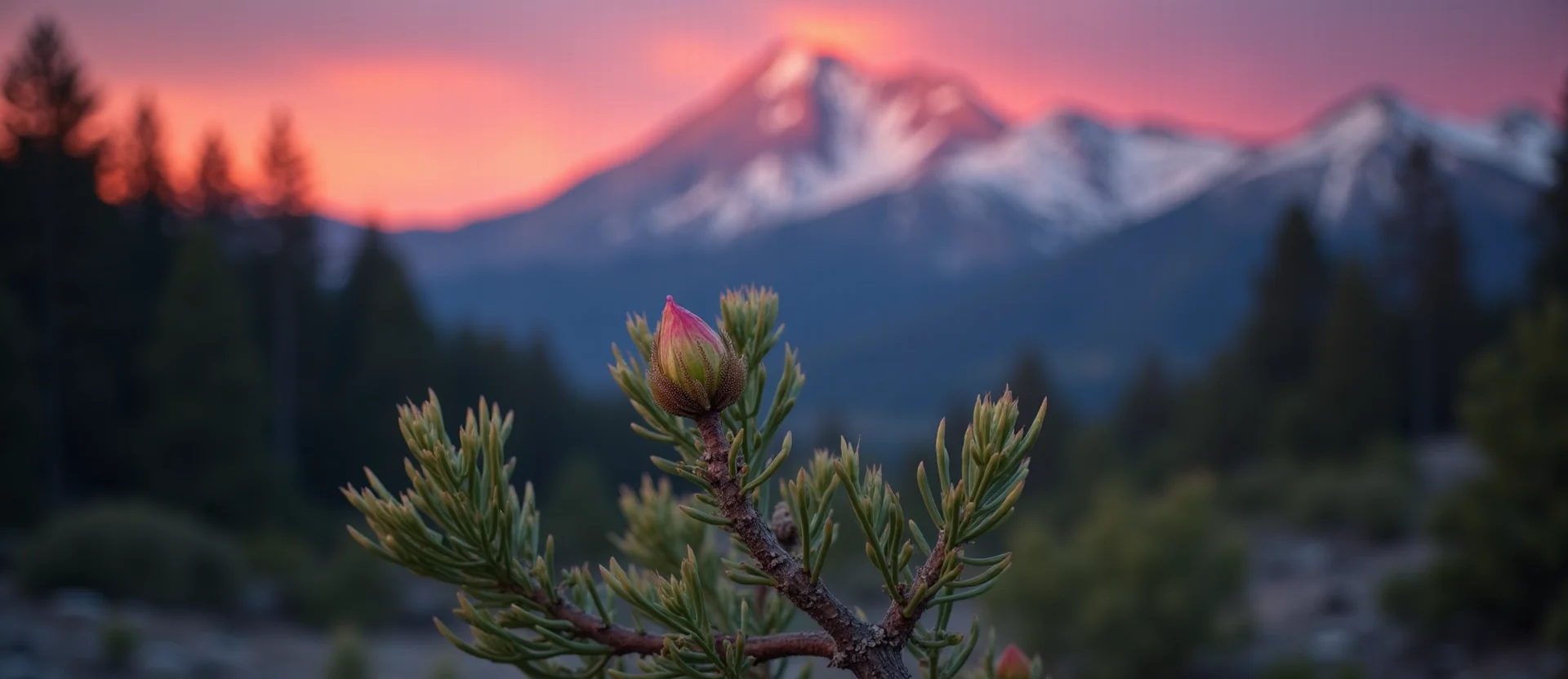 Symbolizing Seed/New Beginning: A local Manzanita new green bud on a branch. - AI Generated