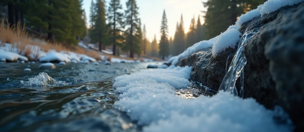 Symbolizing Flow/Cleansing: A local Sierra Juniper smooth Truckee river stones. - AI Generated