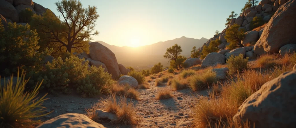 Symbolizing Identity/Local: A local Manzanita High Desert vista. - AI Generated