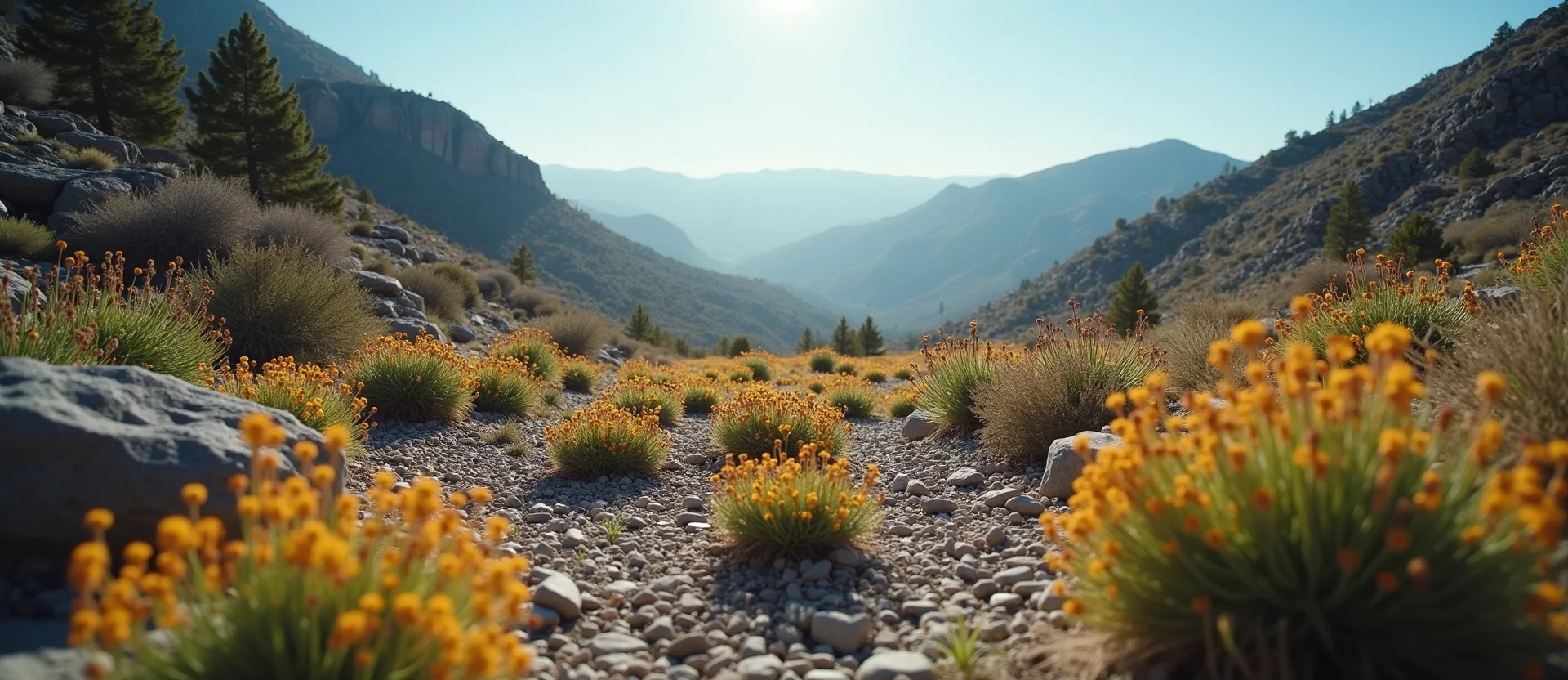 Symbolizing Identity/Local: A local Indian Paintbrush Washoe Valley floor. - AI Generated