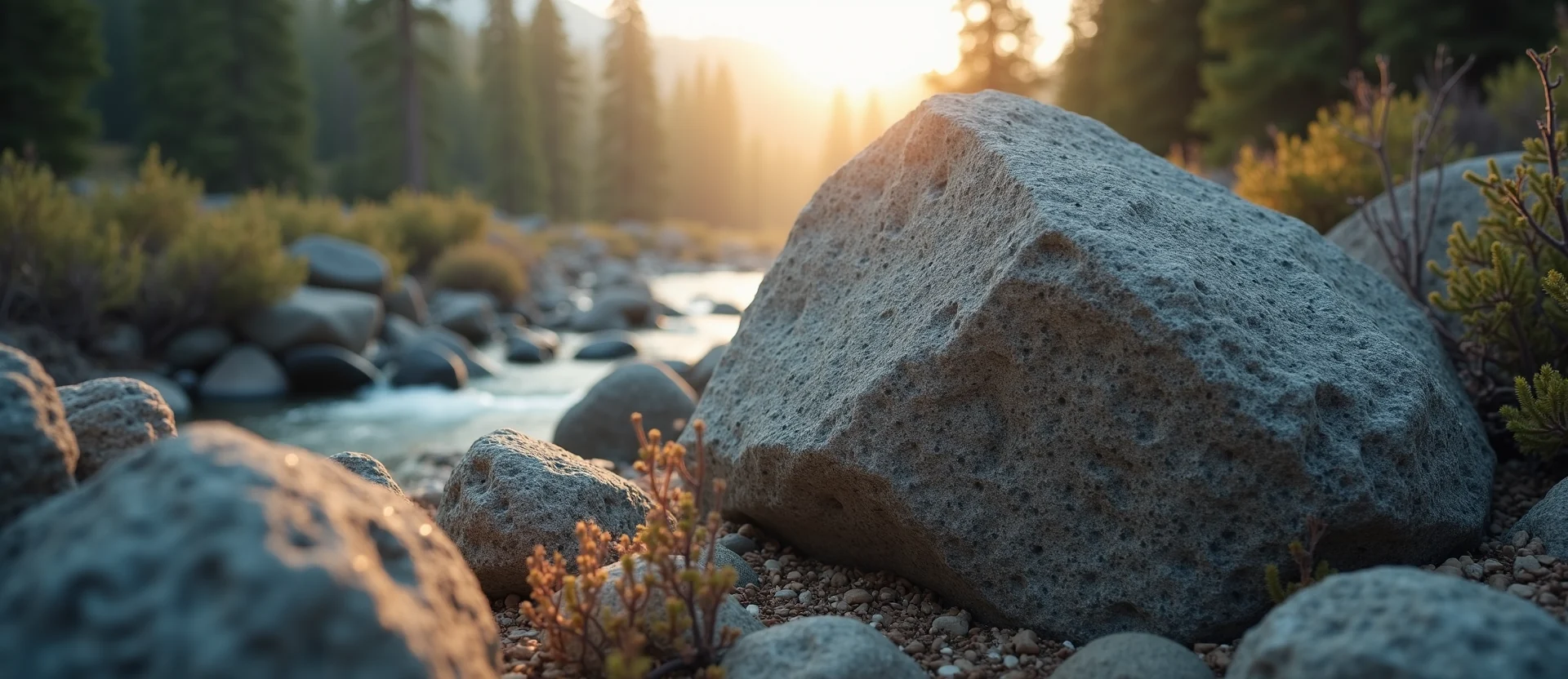 Symbolizing Stability/Peak: A local Manzanita unshakable boulder. - AI Generated