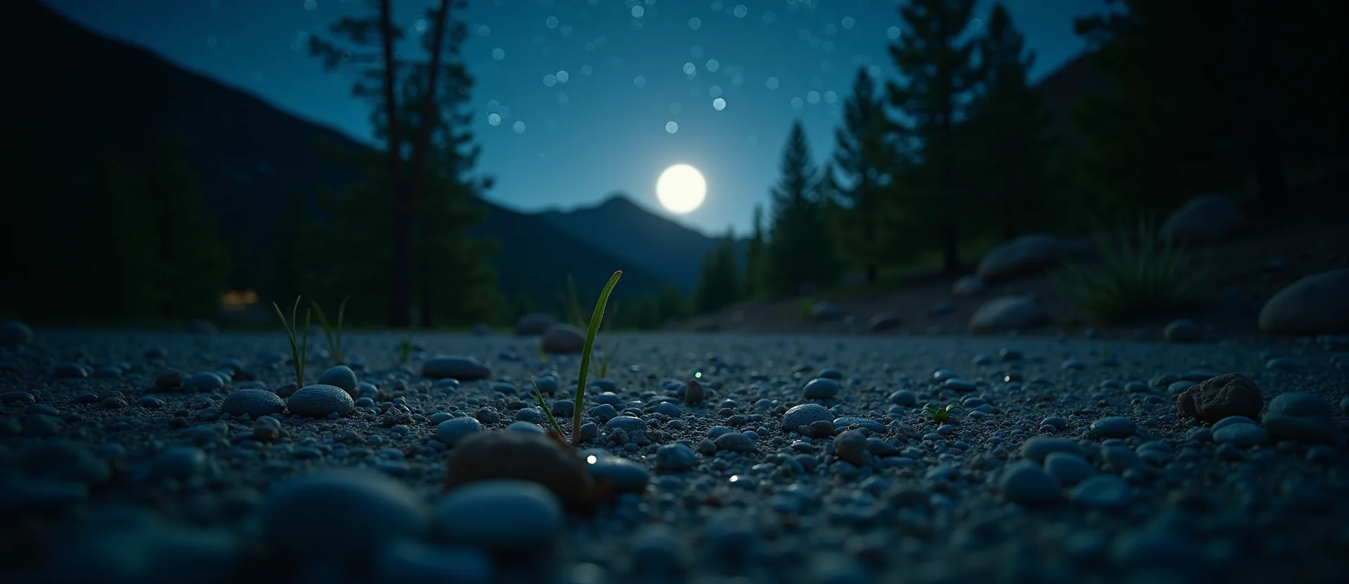 Symbolizing Flow/Cleansing: A local Ponderosa Pine raindrops on desert leaves. - AI Generated