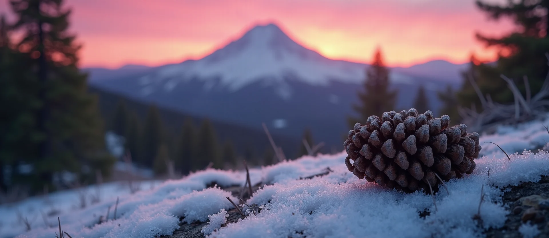 Symbolizing Seed/New Beginning: A local Sierra Juniper opening pine cone. - AI Generated