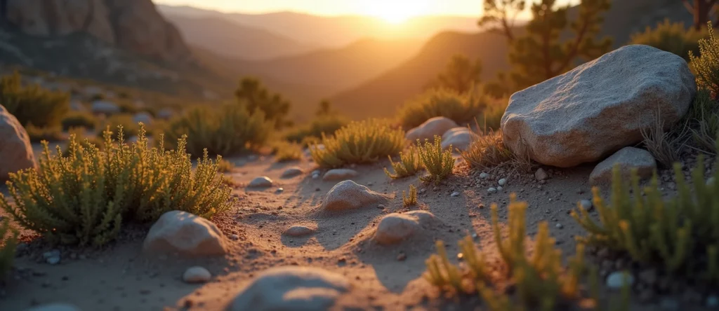 Symbolizing Identity/Local: A local Manzanita High Desert vista. - AI Generated