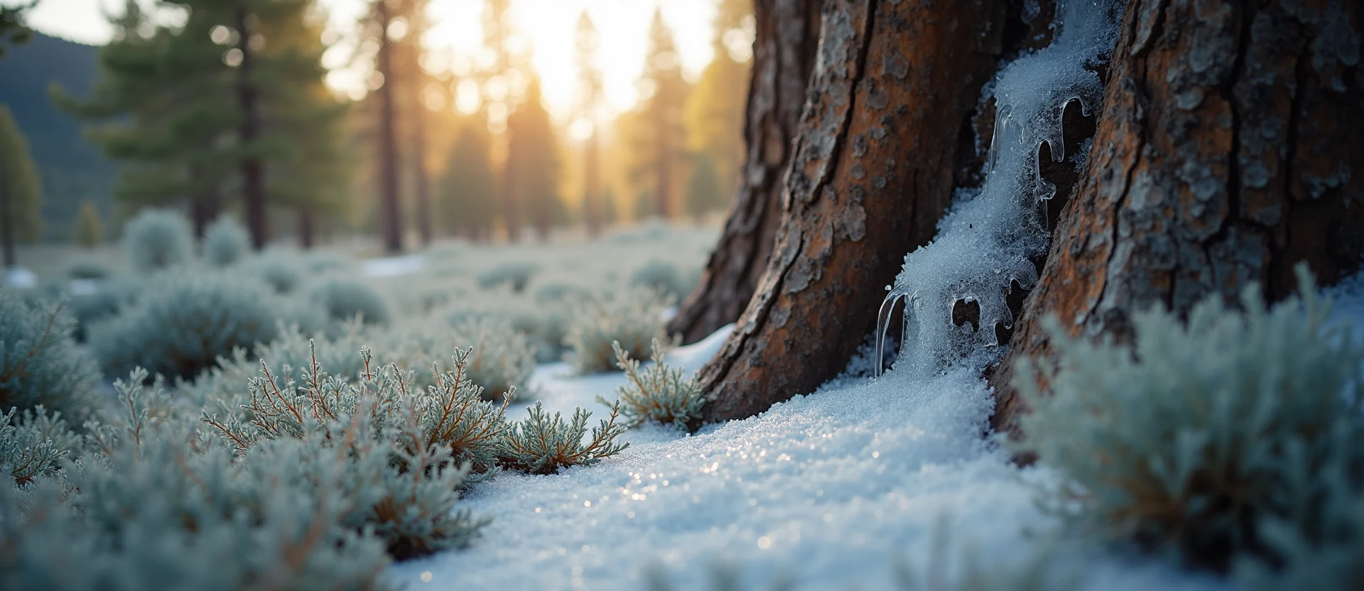 Symbolizing Growth/Resilience: A local Sagebrush (Artemisia tridentata) sturdy weathered tree trunk. - AI Generated
