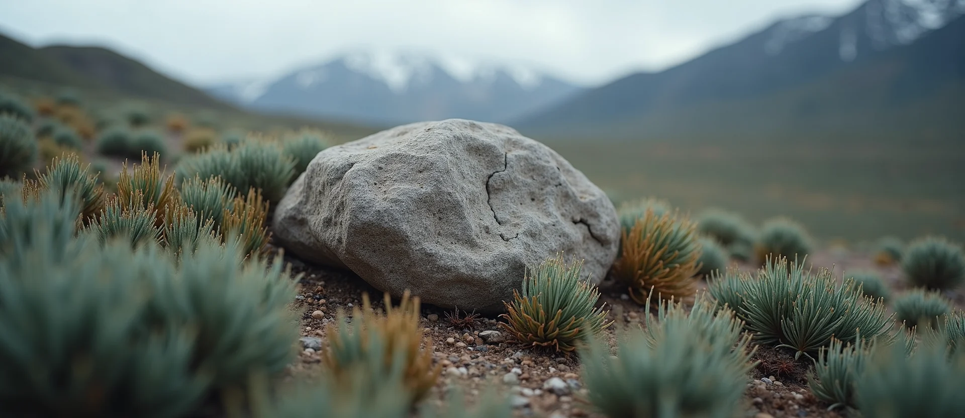 Symbolizing Stability/Peak: A local Sagebrush (Artemisia tridentata) unshakable boulder. - AI Generated