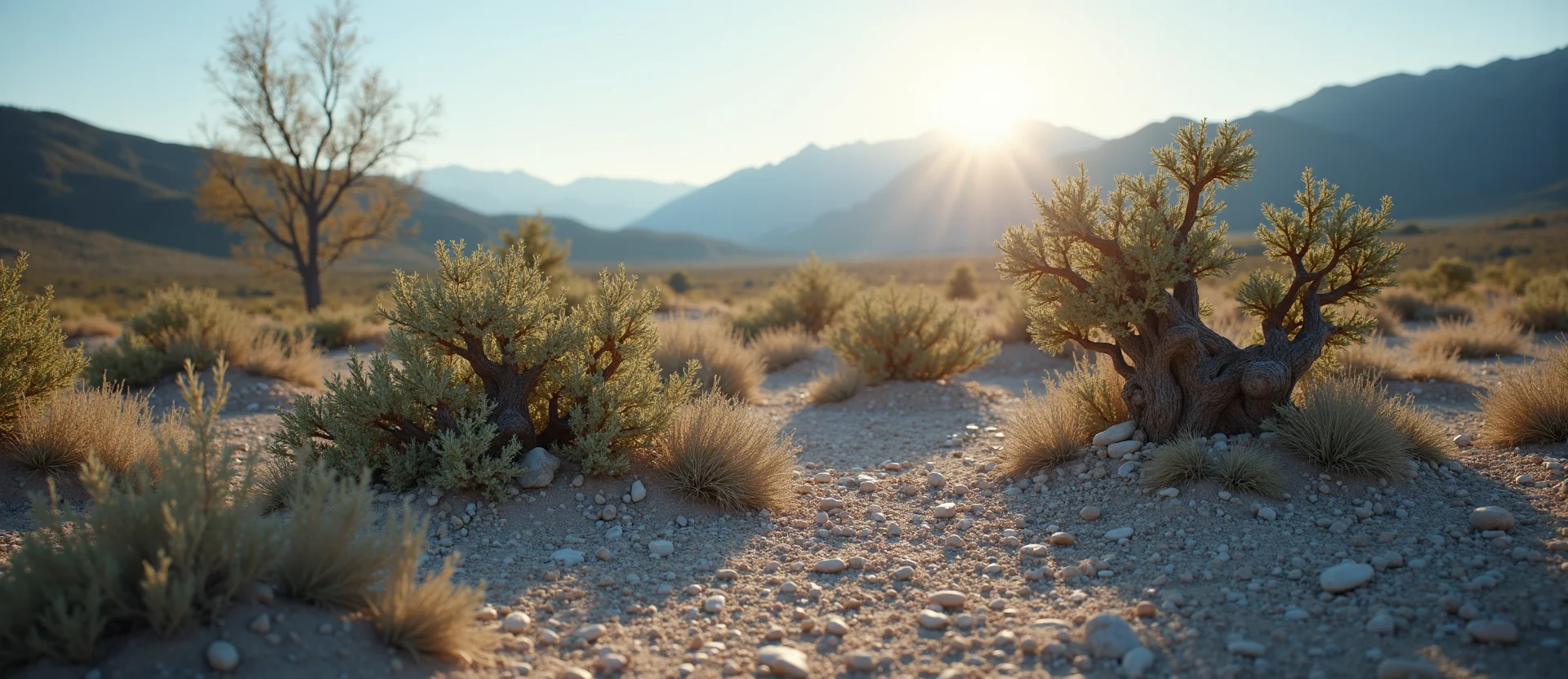 Symbolizing Growth/Resilience: A local Sagebrush (Artemisia tridentata) gnarled juniper roots. - AI Generated