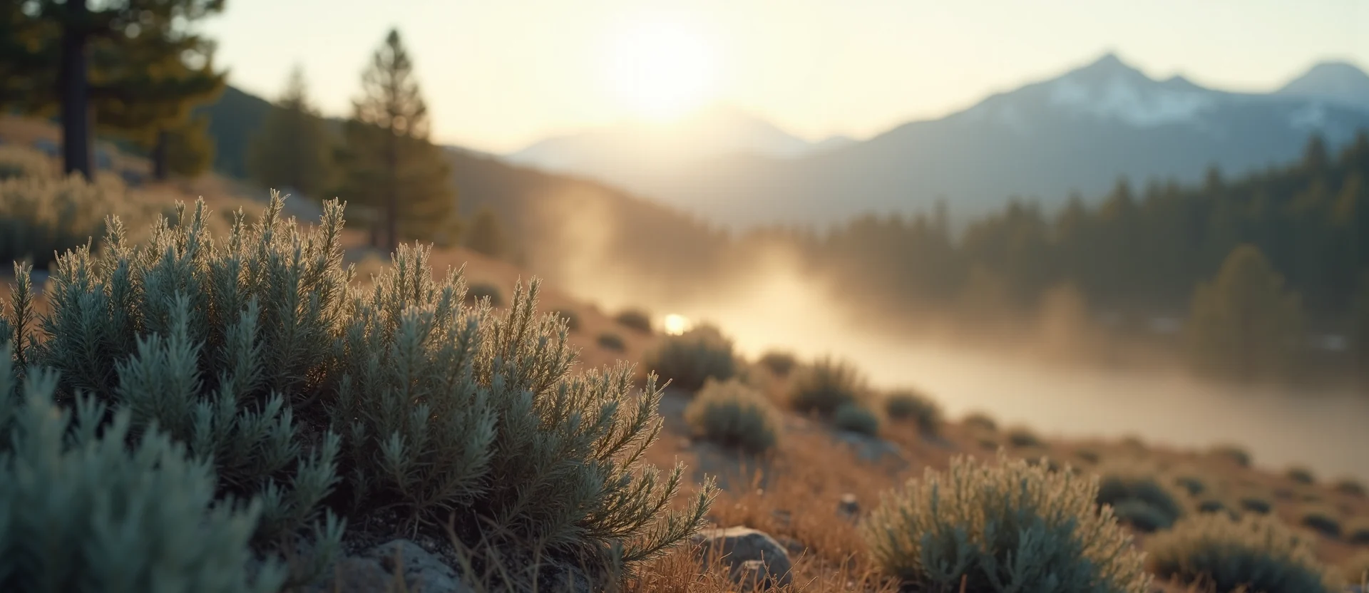 Symbolizing Identity/Local: A local Rabbitbrush Peavine Mountain silhouette. - AI Generated