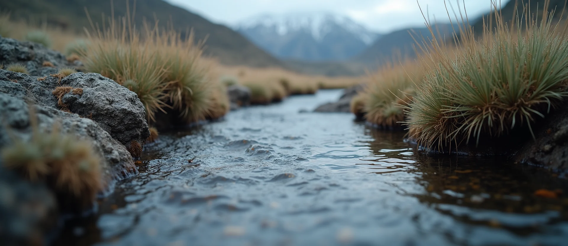 Symbolizing Flow/Cleansing: A local Bitterbrush babbling mountain creek. - AI Generated