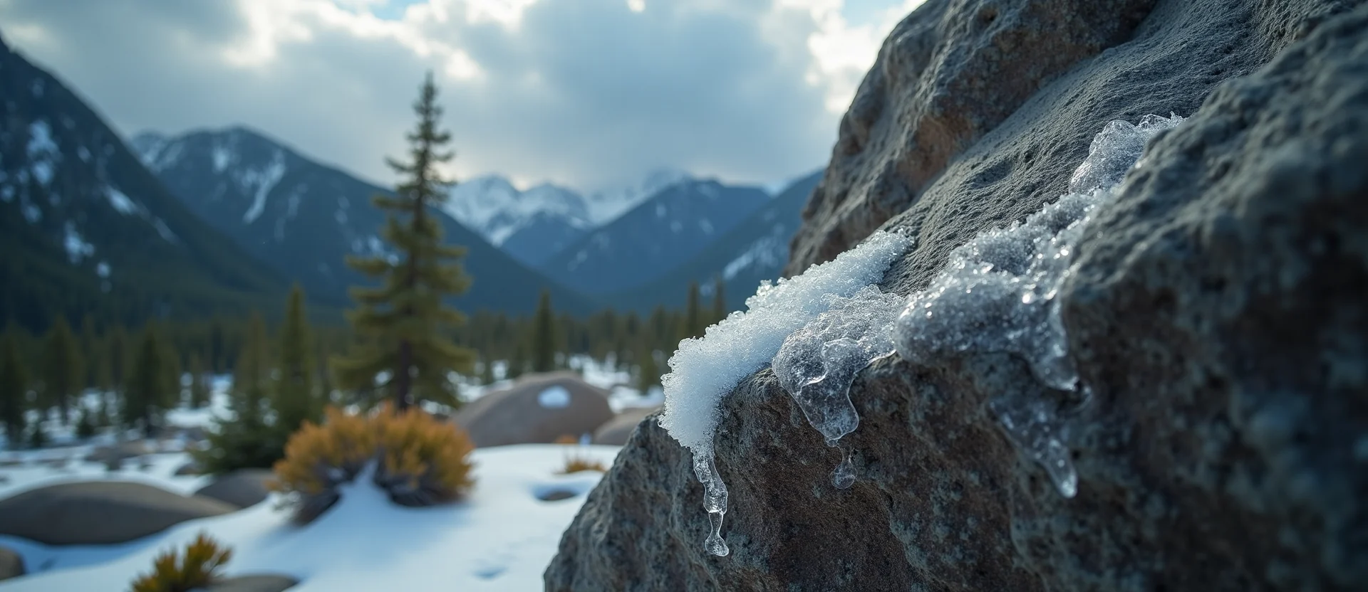 Symbolizing Stability/Peak: A local Quaking Aspen unshakable boulder. - AI Generated