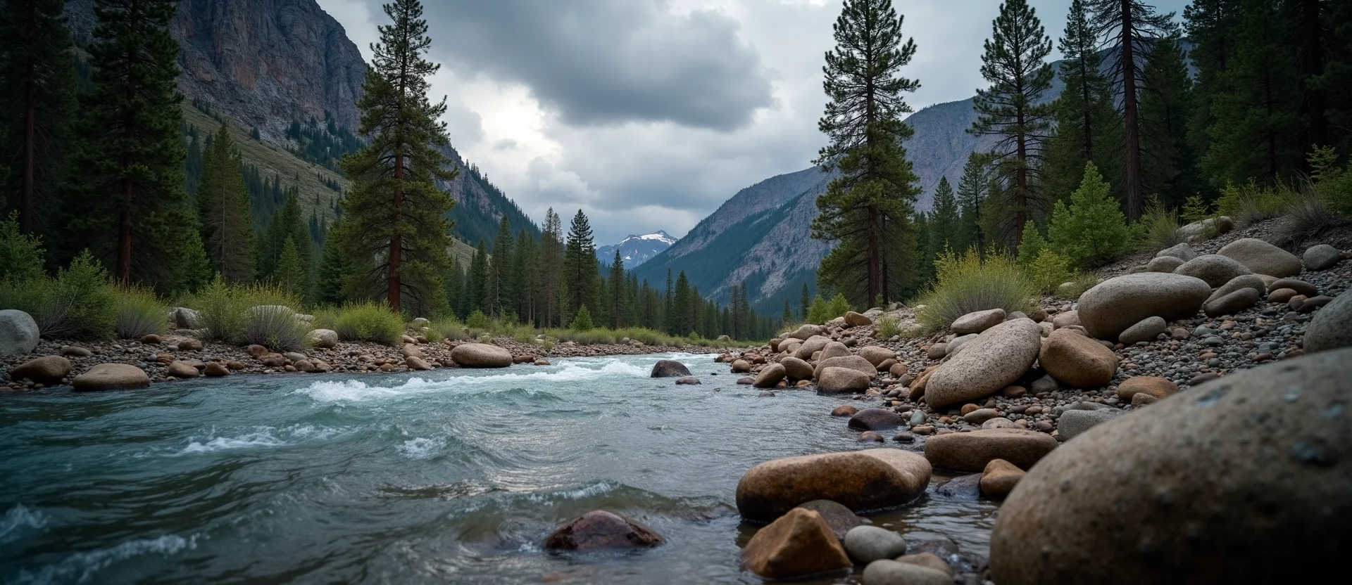 Symbolizing Flow/Cleansing: A local Mountain Mahogany smooth Truckee river stones. - AI Generated