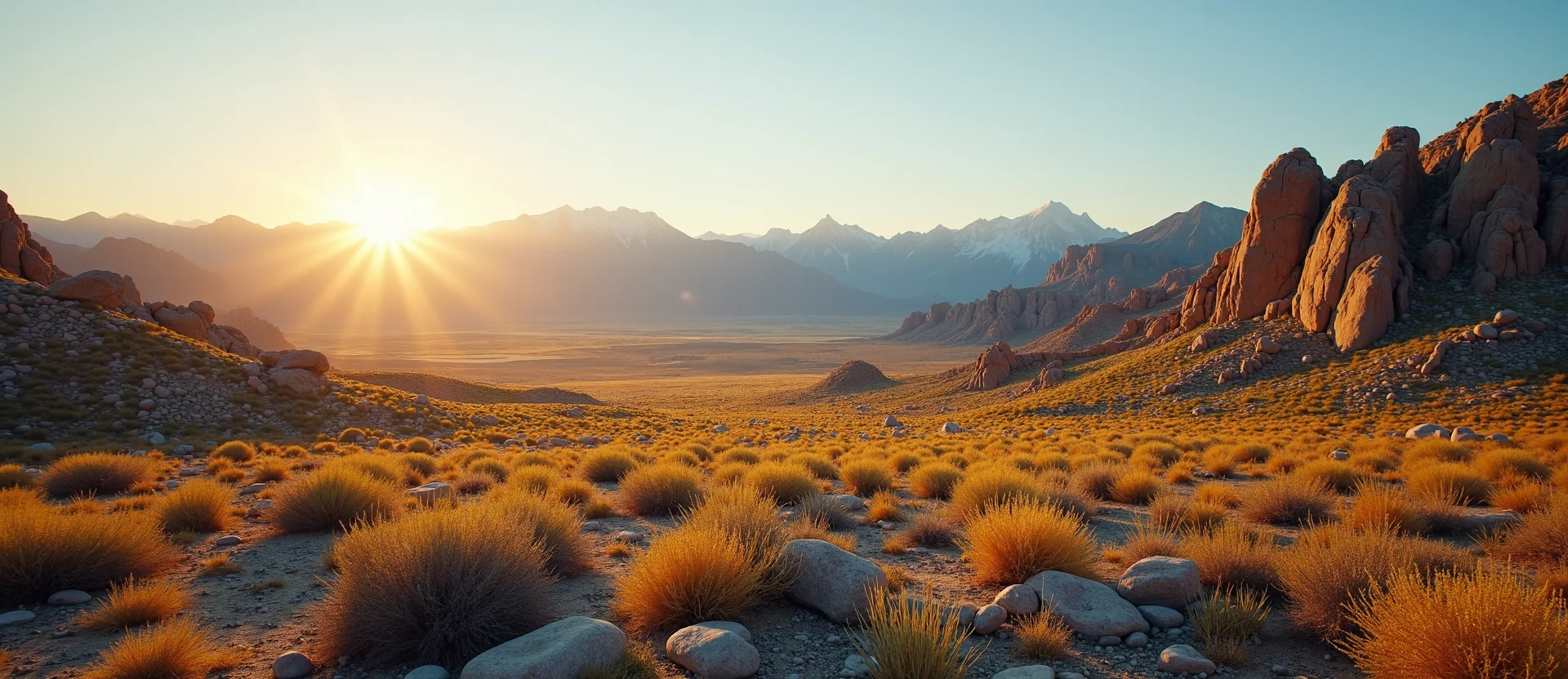 Symbolizing Identity/Local: A local Indian Paintbrush High Desert vista. - AI Generated