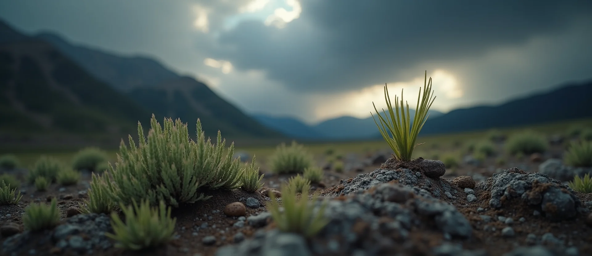 Symbolizing Seed/New Beginning: A local Quaking Aspen sprouting sagebrush seedling. - AI Generated