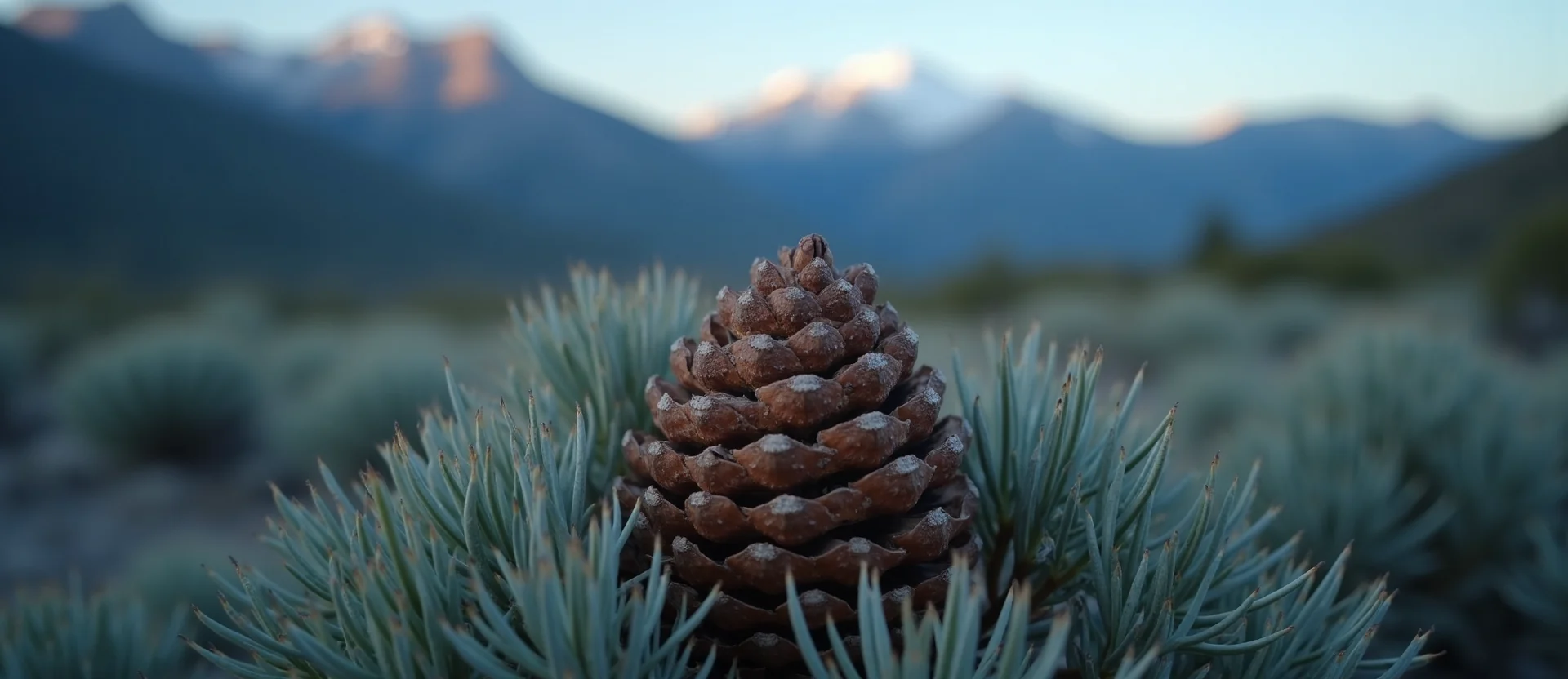 Symbolizing Seed/New Beginning: A local Sagebrush (Artemisia tridentata) opening pine cone. - AI Generated