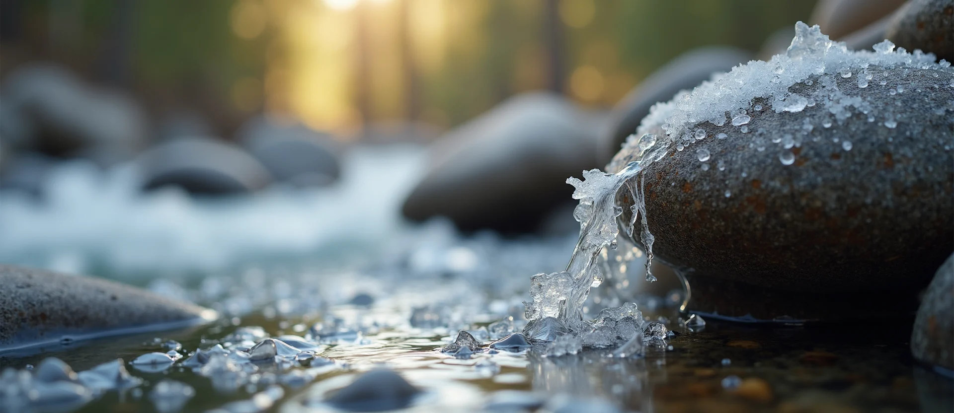 Symbolizing Flow/Cleansing: A local Sierra Juniper smooth Truckee river stones. - AI Generated