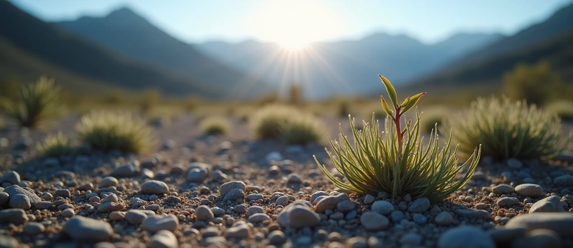 Symbolizing Seed/New Beginning: A local Manzanita sprouting sagebrush seedling. - AI Generated