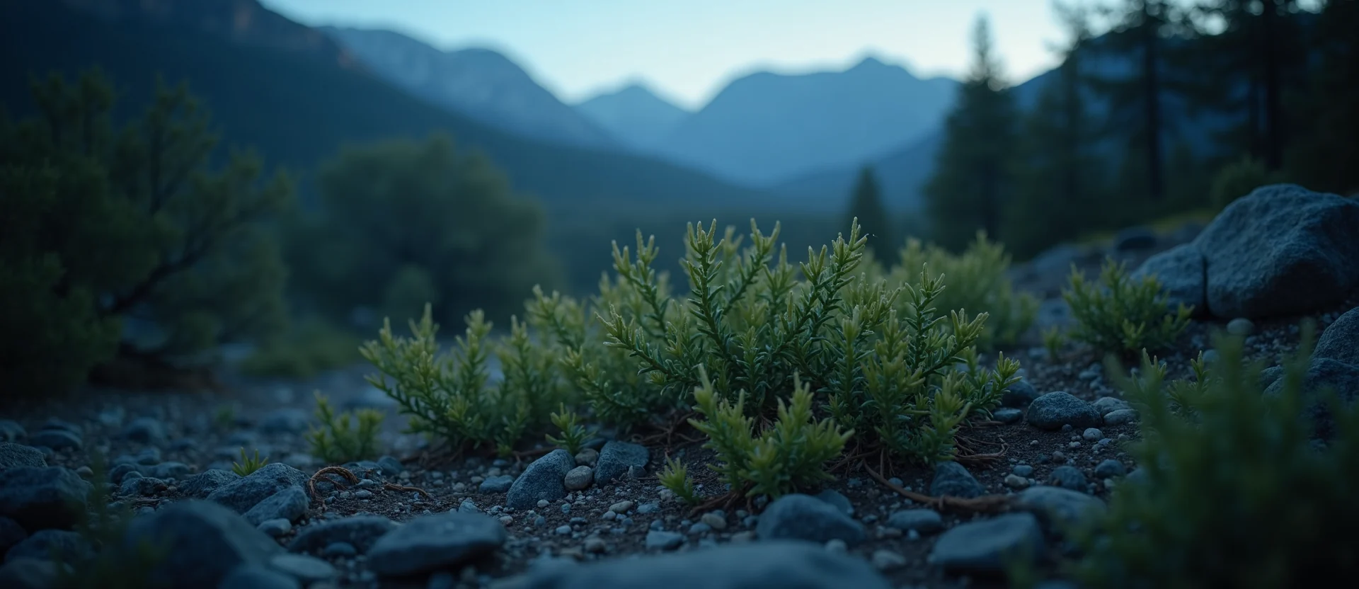 Symbolizing Flow/Cleansing: A local Manzanita raindrops on desert leaves. - AI Generated