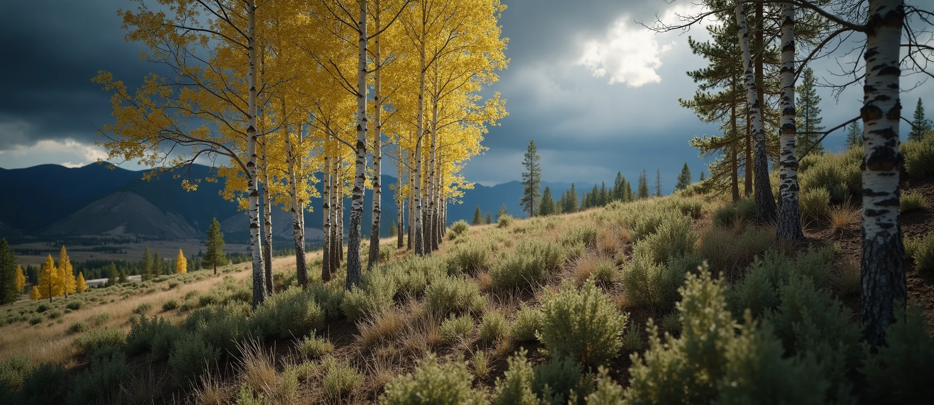Symbolizing Growth/Resilience: A local Quaking Aspen thriving aspen grove. - AI Generated