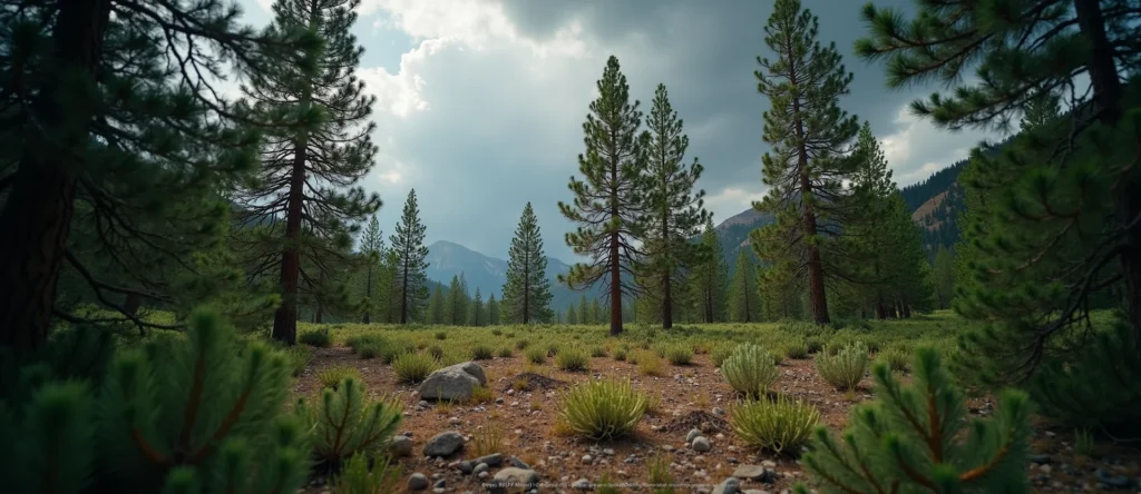 Symbolizing Growth/Resilience: A local Bitterbrush thriving aspen grove. - AI Generated