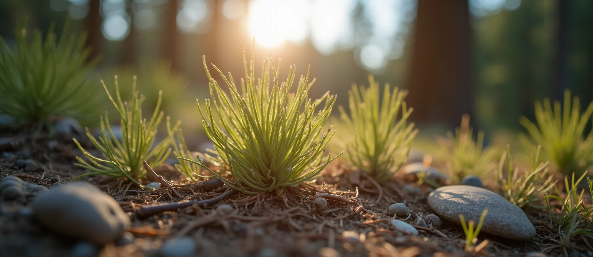 Symbolizing Seed/New Beginning: A local Manzanita sprouting sagebrush seedling. - AI Generated