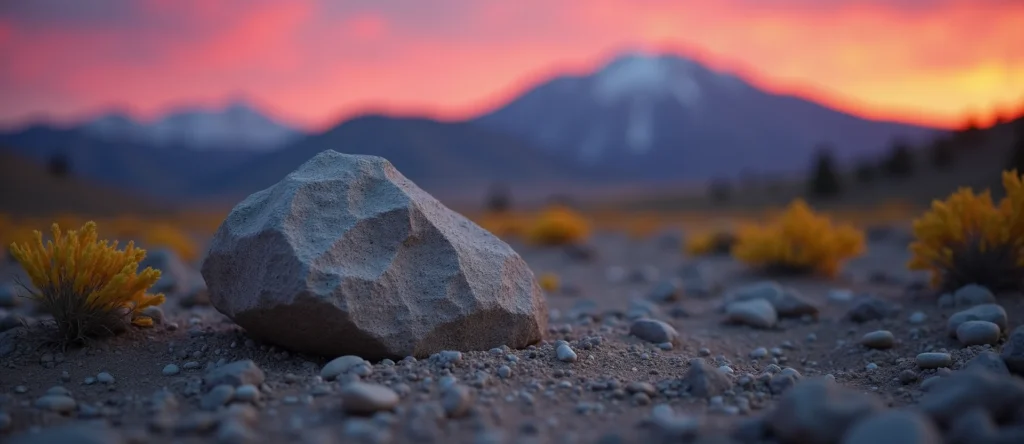 Symbolizing Stability/Peak: A local Quaking Aspen unshakable boulder. - AI Generated